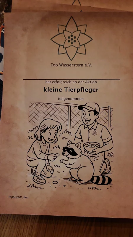 Pfingstferien-Spezial-Angebot: Erlebnis: "Kleine Tierpfleger"
